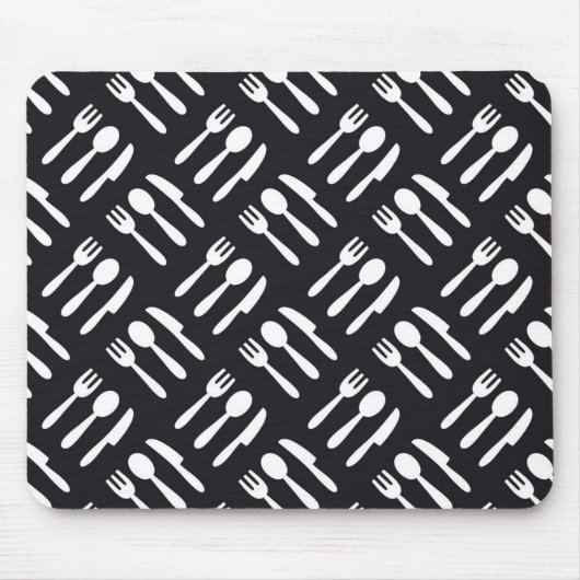 patroon van het vorkspleetmes muismat (Voorkant)