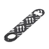 patroon van het vorkspleetmes speed flessenopener (Achterkant Gekanteld)