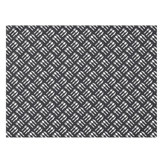 patroon van het vorkspleetmes tafelkleed (Voorkant (Horizontaal))