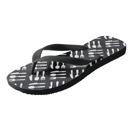 patroon van het vorkspleetmes teenslippers (Schuin)