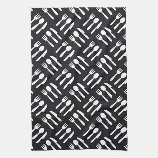 patroon van het vorkspleetmes theedoek (Verticaal)