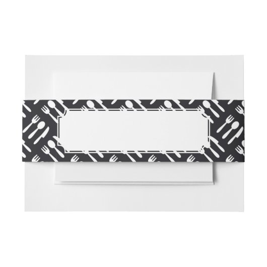 patroon van het vorkspleetmes uitnodigingen wikkel (Voorkant Voorbeeld)