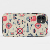 Patroon van het zeeleven Case-Mate iPhone case (Achterkant (horizontaal))