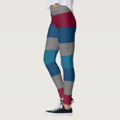 patroon van horizontale moderne geometrische lijne leggings (Links)