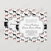 Patroon van Horse Lover Kaart (Voorkant / Achterkant)