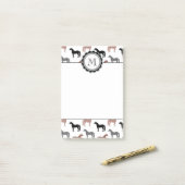 Patroon van Horse Lover Post-it® Notes (Op bureau)