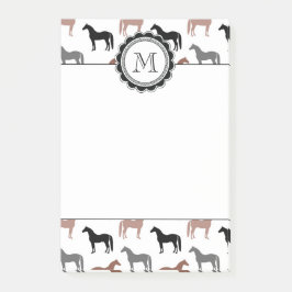 Patroon van Horse Lover Post-it® Notes