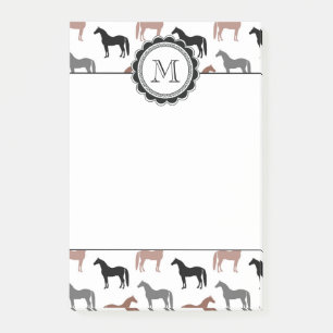 Patroon van Horse Lover Post-it® Notes