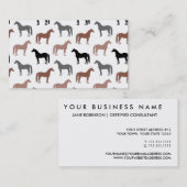 Patroon van Horse Lover Visitekaartje (Voorkant / Achterkant)