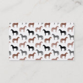 Patroon van Horse Lover Visitekaartje (Achterkant)