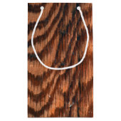 patroon van houten korrels klein cadeauzakje (Achterkant)