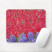 Patroon van hyacinth, tulpen en daffodils, muismat (Met muis)