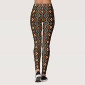 Patroon van inheemse Amerikanen Indiase cultuur Bo Leggings (Achterkant)