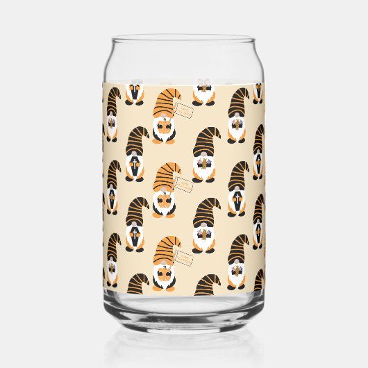 Patroon van kabouters, Halloween kabouters Trick o Blikvorm Glas (Voorkant)