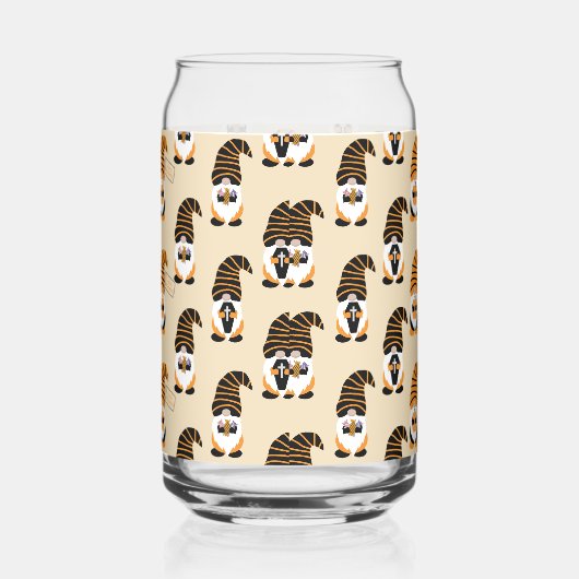 Patroon van kabouters, Halloween kabouters Trick o Blikvorm Glas (Rechts)