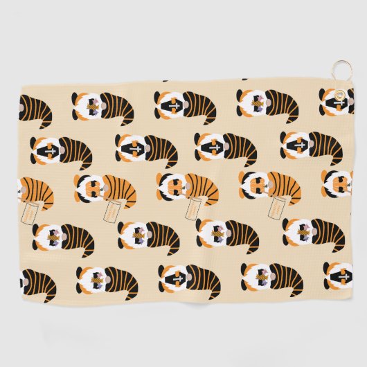 Patroon van kabouters, Halloween kabouters Trick o Golfhanddoek (Horizontaal)