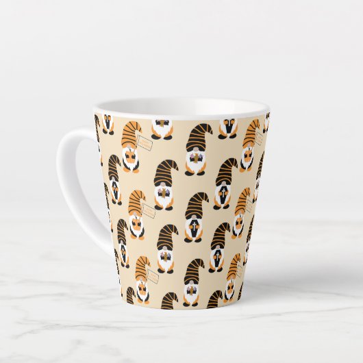 Patroon van kabouters, Halloween kabouters Trick o Latte Mok (Linkerhoek)