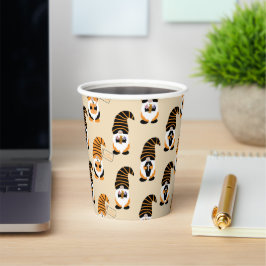 Patroon van kabouters, Halloween kabouters Trick o Papieren Bekers