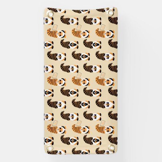 Patroon van kabouters, Halloween kabouters Trick o Spandoek (Verticaal)