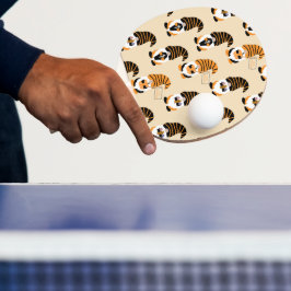 Patroon van kabouters, Halloween kabouters Trick o Tafeltennisbatje