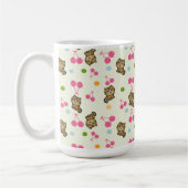 patroon van kat en kersen koffiemok (Links)