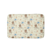 patroon van kat en vis badmat (Voorkant)