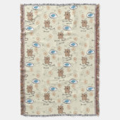 patroon van kat en vis deken (Voorkant Verticaal)