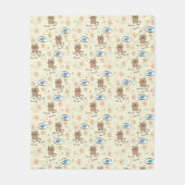 patroon van kat en vis fleece deken (Voorkant)