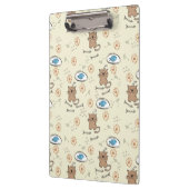 patroon van kat en vis klembord (Links)