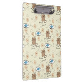 patroon van kat en vis klembord (Rechts)