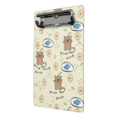 patroon van kat en vis mini klembord (Angled2)