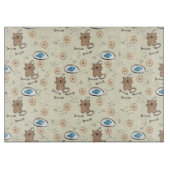 patroon van kat en vis snijplank (Voorkant)