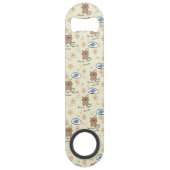 patroon van kat en vis speed flessenopener (Voorkant)