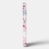 patroon van katten en bloemen Case-Mate iPhone case (Achterkant / Links)