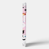 patroon van katten en bloemen Case-Mate iPhone case (Achterkant / Rechts)