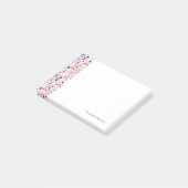 patroon van katten en bloemen post-it® notes (Schuin)