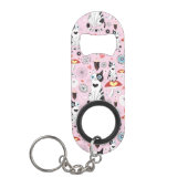 patroon van katten en bloemen sleutelhanger flessenopener (Voorkant)