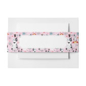 patroon van katten en bloemen uitnodigingen wikkel (Voorkant Voorbeeld)