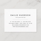 Patroon van Katten, Huisdierenwinkel, Kattenoppas, Visitekaartje (Achterkant)