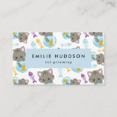 Patroon van Katten, Huisdierenwinkel, Kattenoppas, Visitekaartje (Voorkant)