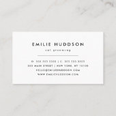 Patroon van Katten, Huisdierenwinkel, Kattenoppas, Visitekaartje (Achterkant)