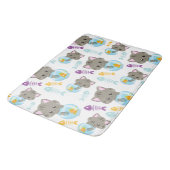 Patroon van katten, kattenkatten, Kittens, vis Badmat (Gekanteld)
