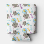 Patroon van katten, kattenkatten, Kittens, vis Blikjeskoeler (Achterkant)