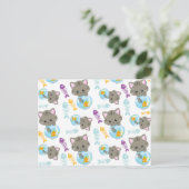 Patroon van katten, kattenkatten, Kittens, vis Briefkaart (Staand voorkant)