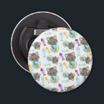 Patroon van katten, kattenkatten, Kittens, vis Button Flesopener<br><div class="desc">Kute,  leuke en schattige patronen met katten,  viskommen en vissen. Moderne en trendy gave,  perfect voor de kattenliefhebber in je leven.</div>