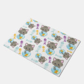 Patroon van katten, kattenkatten, Kittens, vis Deurmat (Schuin)