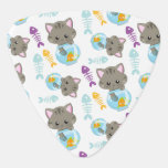 Patroon van katten, kattenkatten, Kittens, vis Gitaar Plectrum<br><div class="desc">Kute,  leuke en schattige patronen met katten,  viskommen en vissen. Moderne en trendy gave,  perfect voor de kattenliefhebber in je leven.</div>