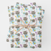 Patroon van katten, kattenkatten, Kittens, vis Inpakpapier Vel (In situ)