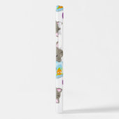 Patroon van katten, kattenkatten, Kittens, vis iPhone Hoesje (Linkerkant)