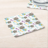 Patroon van katten, kattenkatten, Kittens, vis Kartonnen Onderzetters (Schuin)